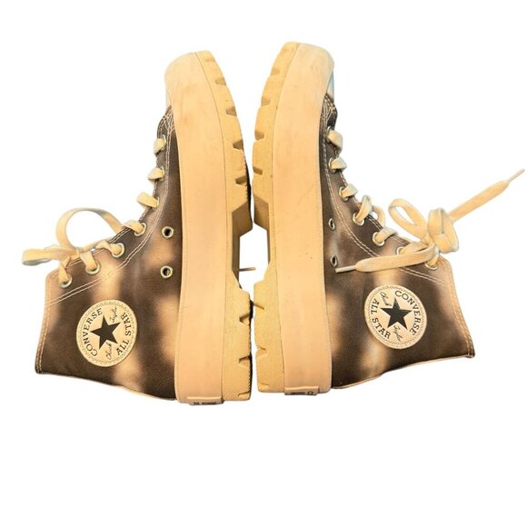 Converse chuck Taylor All Star Platform Boots Size 7 Black & White Canvas - Picture 1 of 9